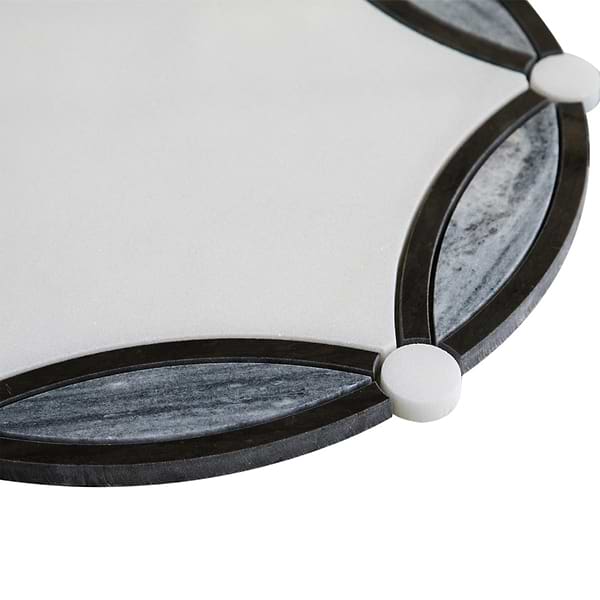 Celine Bianco White Polished Marble Mosaic Tile