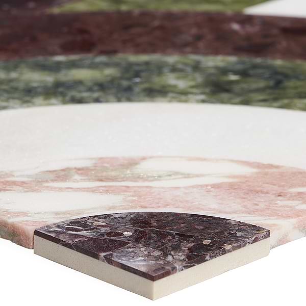 Arc Vertical Rainbow 12x12 Polished Marble by Elizabeth Sutton