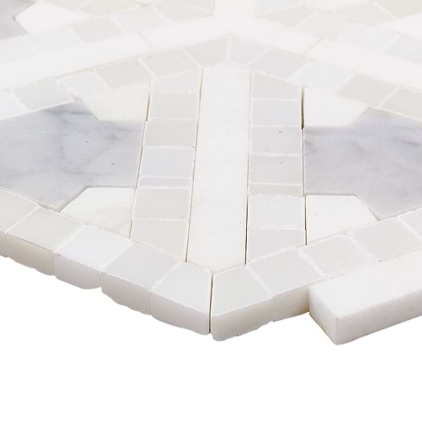 Winter Fresco White Polished Marble Tile