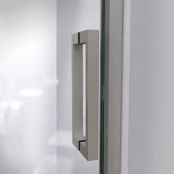 DreamLine Mirage-Z 60x72" Reversible Sliding Shower Alcove Door with Clear Glass in Brushed Nickel