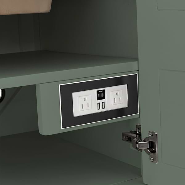 James Martin Vanities Breckenridge Smokey Celadon 30" Single Vanity with Carrara Marble Top