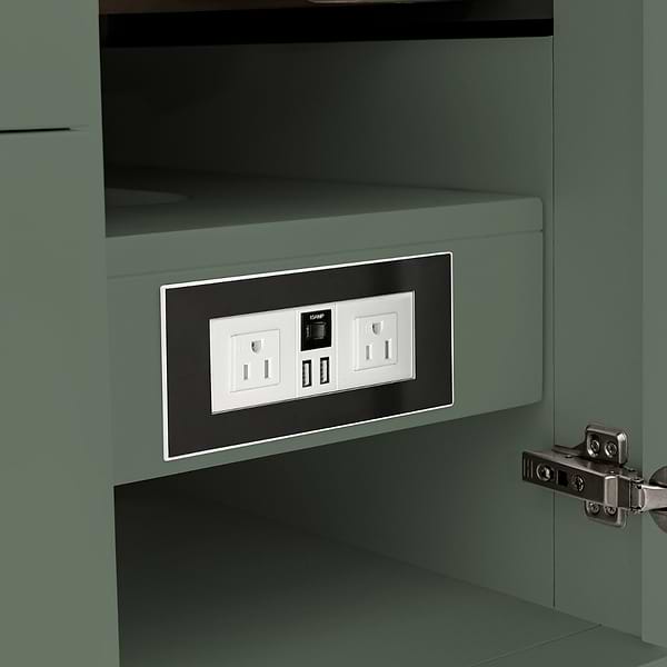 James Martin Vanities Breckenridge Smokey Celadon 36" Single Vanity with Carrara Marble Top