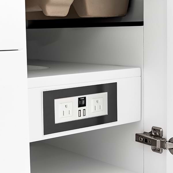 James Martin Vanities Breckenridge Bright White 72" Double Vanity without Top