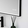 Mage Matte Black 24x36" Framed Rectangle LED Mirror