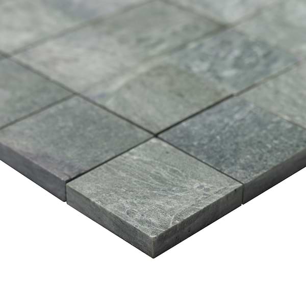 Tia Verde Green 2x2 Honed Marble Mosaic Tile