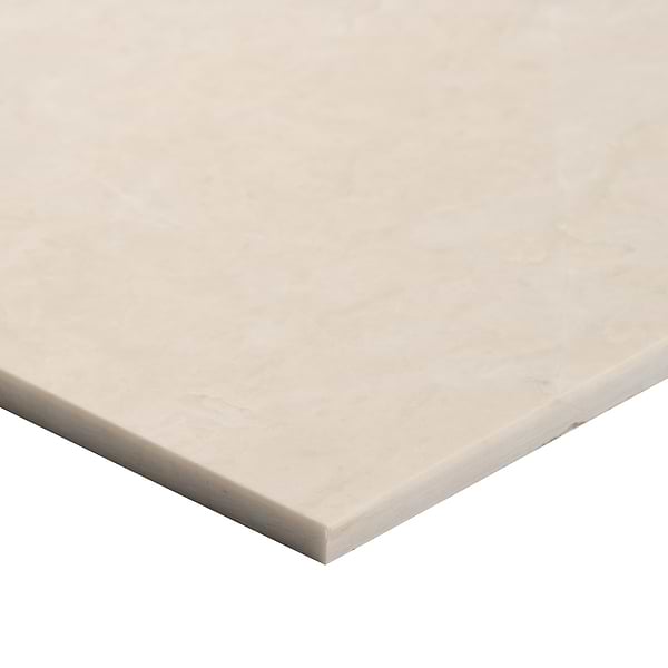 Alterno Crema Ella Beige and Glacier White Extra 12x12 Honed Marble Checkerboard Tile