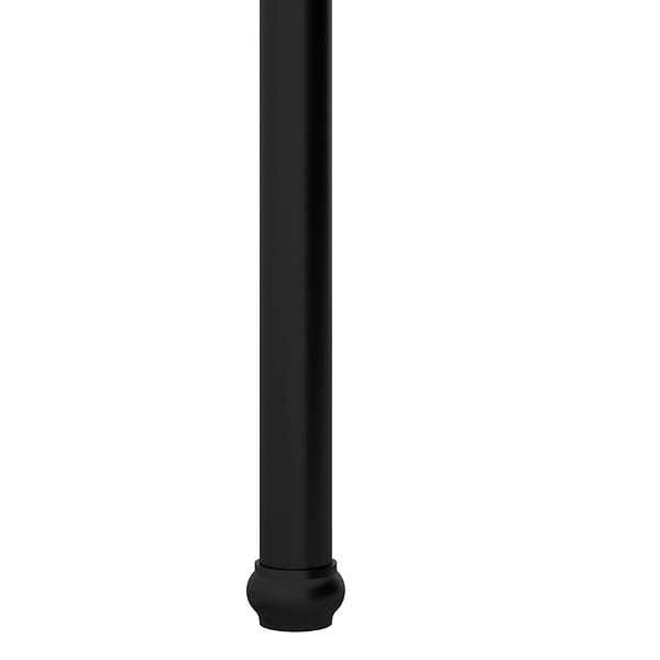 Pierce Matte Black 30" Single Console with Oval Sink and Black Granite Top
