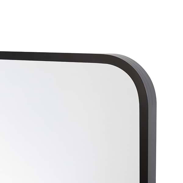 Liora Matte Black 20x24" Rectangle Tilt Mirror