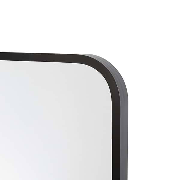 Liora Matte Black 20x24" Rectangle Tilt Mirror