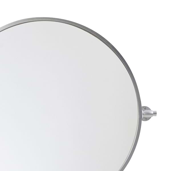 Liora Silver 24" Round Tilt Mirror