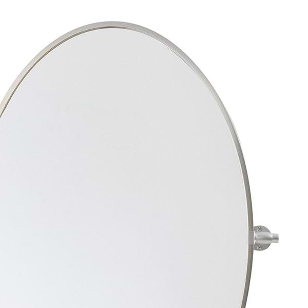 Liora Silver 21x32" Oval Tilt Mirror