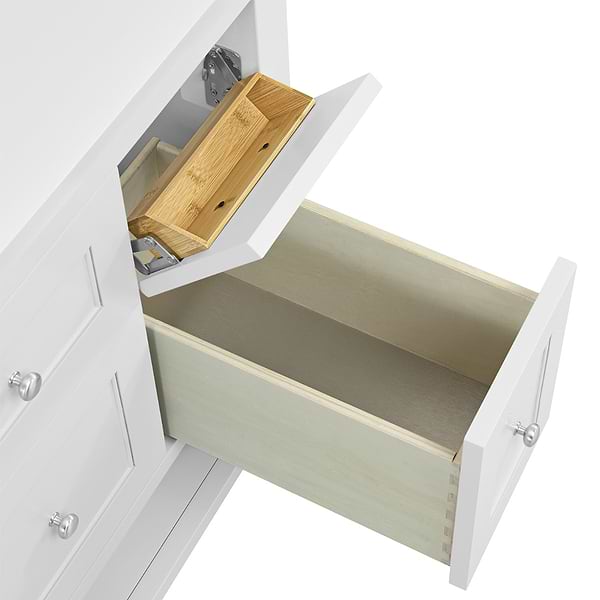 James Martin Vanities Breckenridge Bright White 36" Single Vanity with White Zeus Quartz Top