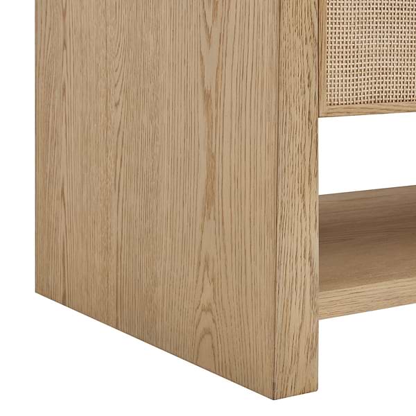 James Martin Vanities Solene Seaside Oak 36" Single Vanity with Carrara Marble Top