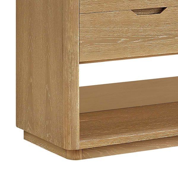 Salma Blonde Oak 72" Double Vanity with White Cultured Marble Top
