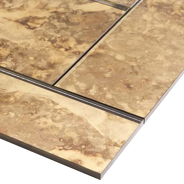 Vilna Antique Tuscan Gold 14X18 Polished Mirror Mosaic in Gold, View 6, open zoomed image