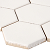 Meadowmere Cement White 3" Hexagon Matte Ceramic Tile