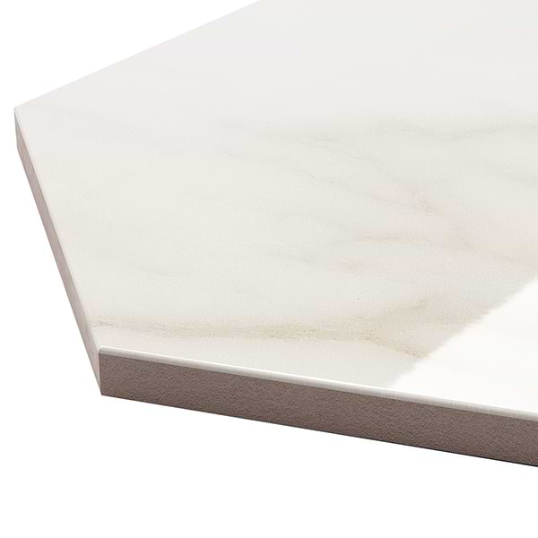 Amalfi Calacatta 6” Hexagon Polished Porcelain Tile