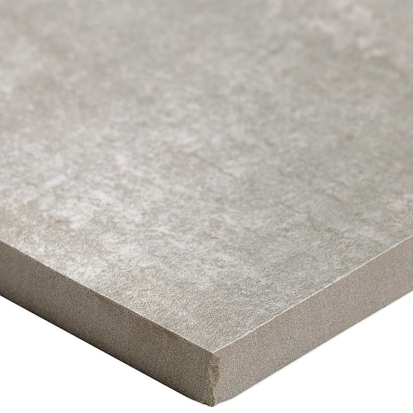 Basic Cement Ash Gray Matte Porcelain Tile - Sample in Ash Gray, View 10, open zoomed image