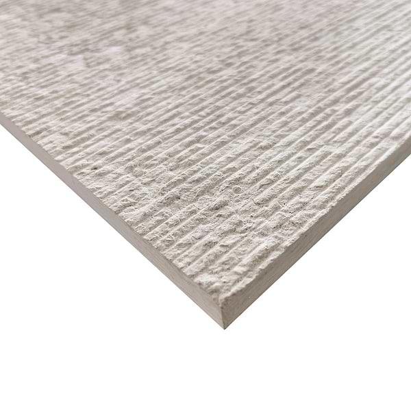 Rakestone Carved Comb Wooden Beige 12x24 Textured Honed Limestone Stone Tile