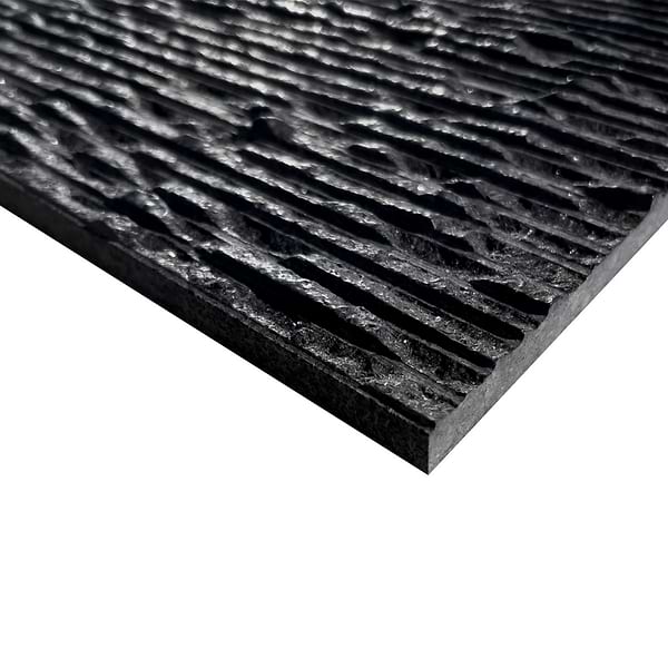 Rakestone Carved Split Noir Black 12x24 Textured Honed Basalt Stone Tile