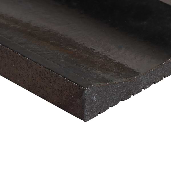 LavaArt 3D Fluted Metallic Copper 6x36 Glossy Lava Stone Bar Tile