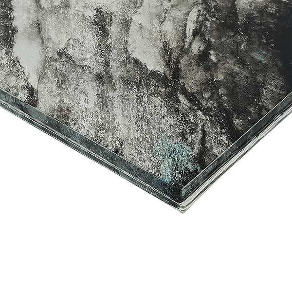 Gem Black Diamond 4x9 Polished Glass Tile