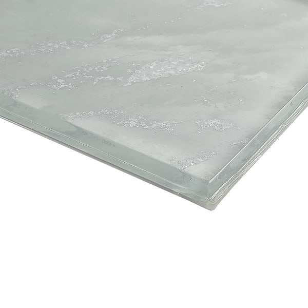 Gem Ice Gray Diamond 4x9 Polished Glass Tile