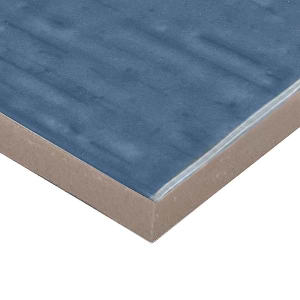 Kiln Blue 3x9 Polished Porcelain Subway Tile in Blue, View 6, open zoomed image
