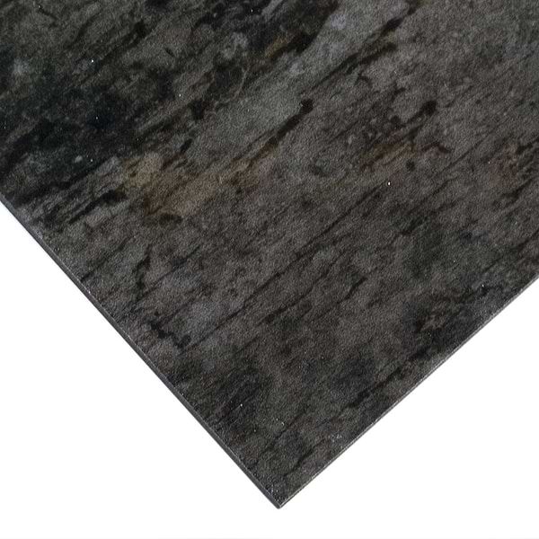 DuJour Charcoal Gray 8x48 Polished Porcelain Wood Look Tile