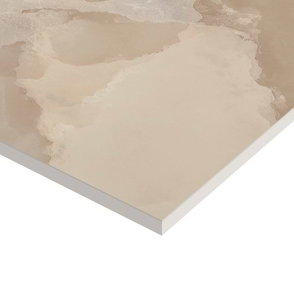 Harmonyx Champagne Beige 24x48 Onyx Look Polished Porcelain Tile