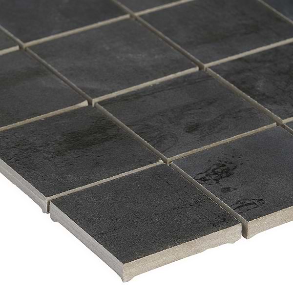 Angela Harris Inspira Dark Gray 2x2 Matte Porcelain Mosaic Tile