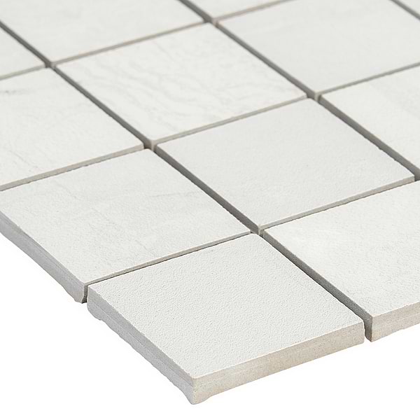 Angela Harris Inspira Light Silver 2x2 Matte Porcelain Mosaic Tile