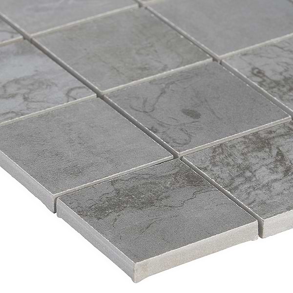 Angela Harris Inspira Steel Gray 2x2 Matte Porcelain Mosaic Tile