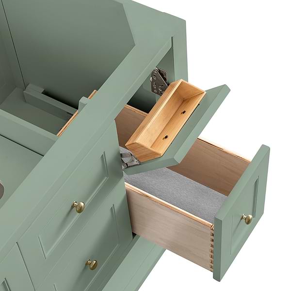 James Martin Vanities Breckenridge Smokey Celadon Green 36" Single Vanity without Top
