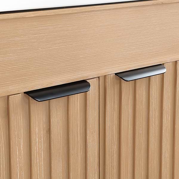 Gess Blonde Oak 30" Single Vanity with White Ceramic Basin Top