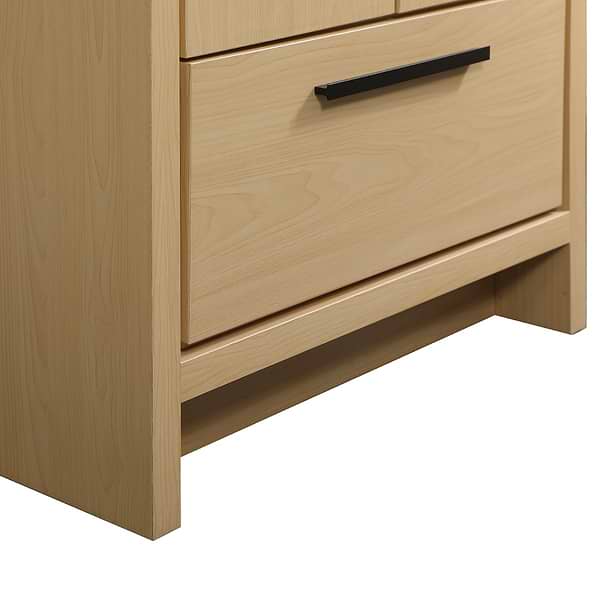 Ember Maple 24" Single Vanity with White Solid Surface Top