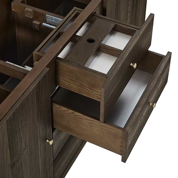 James Martin Vanities Gracyn Natural Ash 72" Double Vanity without Top
