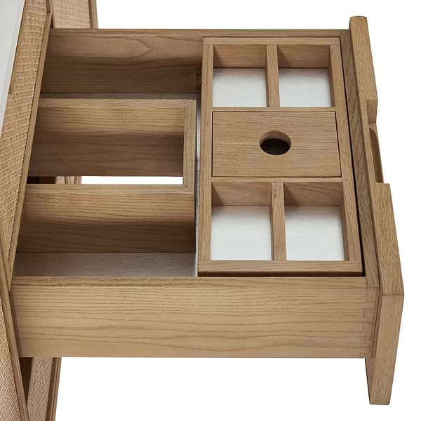 James Martin Vanities Solene Seaside Oak 48" Single Vanity with White Zeus Quartz Top