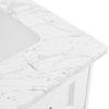 Nora White 24" Single Vanity with Carrara Marble Top