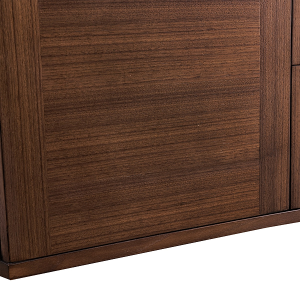 James Martin Vanities Amberly Mid-Century Walnut 72" Double Vanity with Eternal Jasmine Pearl Top