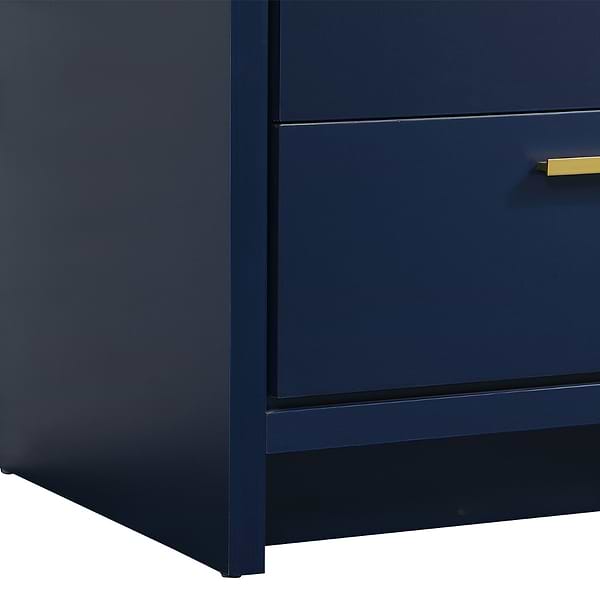 Ember Blue 30" Single Vanity with White Solid Surface Top