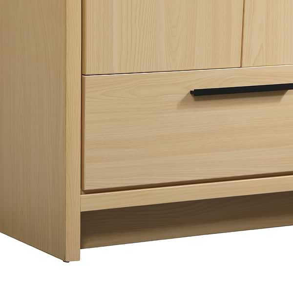 Ember Maple 30" Single Vanity with White Solid Surface Top