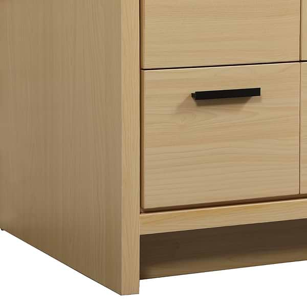 Ember Maple 36" Single Vanity with White Solid Surface Top
