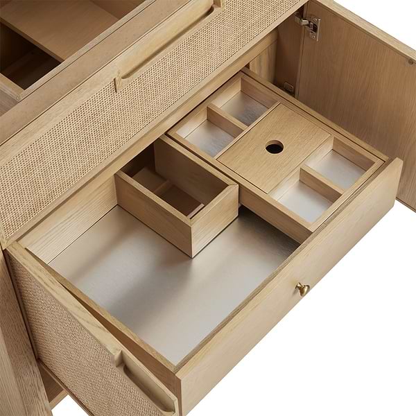 James Martin Vanities Solene Seaside Oak 36" Single Vanity without Top