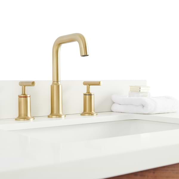 Marilyn Woodgrain 30" Single Vanity with Pure White Quartz Top