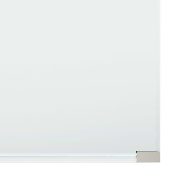 Burke 34x78" Reversible Frameless Shower Screen with Clear Glass in Stainless Steel