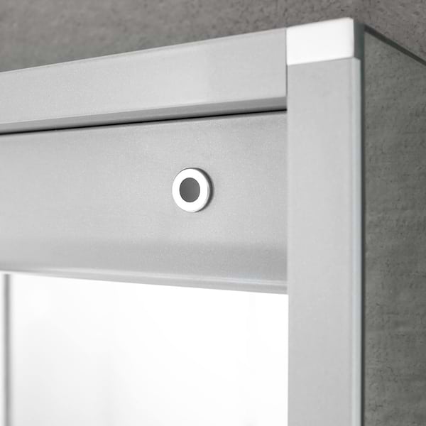 Rory Grooved 24x32" Rectangle Recessed or Wall Mounted Left-Hand LED Medicine Cabinet with Mirror