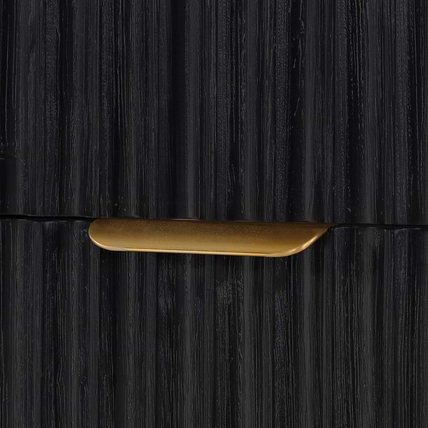 Solara Black Oak 48" Single Vanity with Bianco White Stone Top
