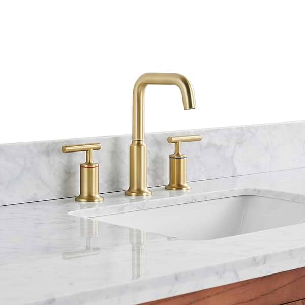 Marilyn Woodgrain 48" Single Vanity with Carrara Marble Top
