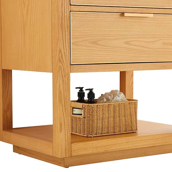 Dayton Woodgrain 30" Single Vanity without Top, View 8, open zoomed image